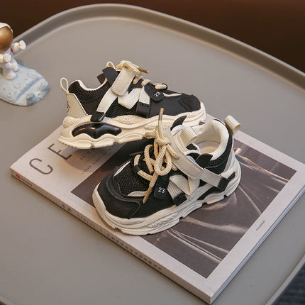 Girls' sneaker Spring and Autumn new boys' sneaker children's mesh clunky sneakers girls' running shoes fashionable children's shoes