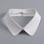 Back button white round neck