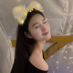 White fox ears + warm light