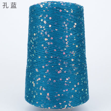 Silk Joy/Tencel Iridescent Sequin Hand-Knitted Yarn Ball Colorful Tencel Sequin Yarn Wholesale 500g