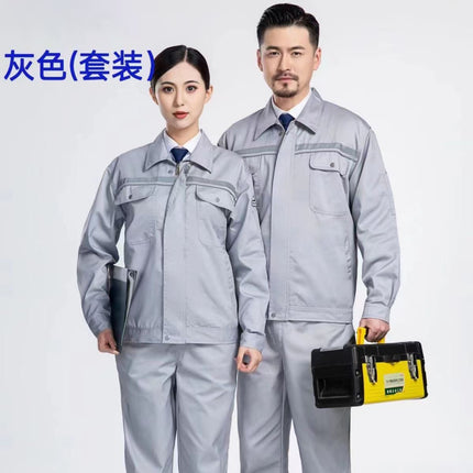 Spring and Autumn Long-sleeved Anti-static Work Clothes Suit Men's Digital Factory Workshop Gas Station Work Clothes Labor Protection Clothes Top