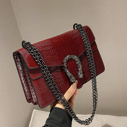 Cross-border Chain Dionyor Bag Internet Popular PU Shoulder Crossbody Women's Bag Bags Fashionable Trendy Simple Western Style Small Square Bag