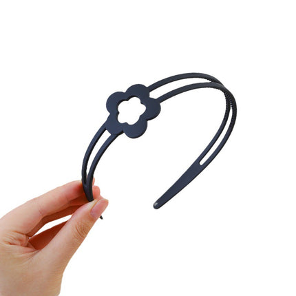 Girls' toothed non-slip matte headband summer simple broken hair artifact girls' headdress non-tightening student headband