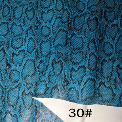 Pu Snakeskin Pattern Leather Fabric, Python Pattern Leather for Bags, Anime Belts, Soft Bags, Headboard Backs, Artificial Leather with Animal Prints
