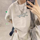 White gray (three-toothed crocodile) / S (recommended to wear 37.5-50kg years old)