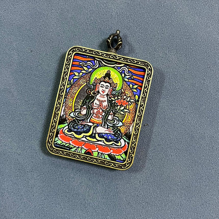 Thangka pendant twelve Zodiac eight guardian gods scenic spot temple souvenir New Year gift big black sky accessories