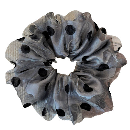 18cm Korean High-End Hair Tie Double-Layer Organza Scrunchie Women's Hair Accessory Hair Rope Ins Style