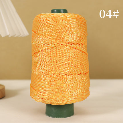 Lightweight Ice Silk Thread for Weaving Hats, Ice Linen Thread for Hand Knitting DIY Crochet Bags, Cushions, Blankets, Hollow Shiny Thick Yarn