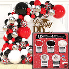 Red balloon chain set 002