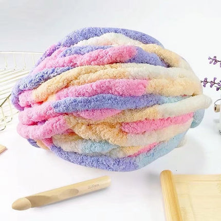 Super Thick Ice Strip Iceland Hand-woven Scarf Hat Blanket Mat Cat's Nest Wool Group Hand-woven DIY Material Bag
