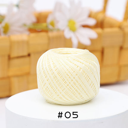 No. 10 Lace Thread Micro Hook Shuttle Weaving Handmade DIY Miniature Doll Fine Wool Crochet Ball 20g Wholesale