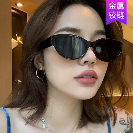 Cross-Border European and American Personalized Sunglasses 2020 New Retro Hip-Hop Oval Sunglasses Street Style Fashion Sunglasses
