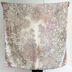 Silk wool botanical garden purple / 135cm