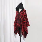 Cloak black and red / 130*150cm