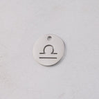 Gold 12mm-with hanging ring / 7-Libra