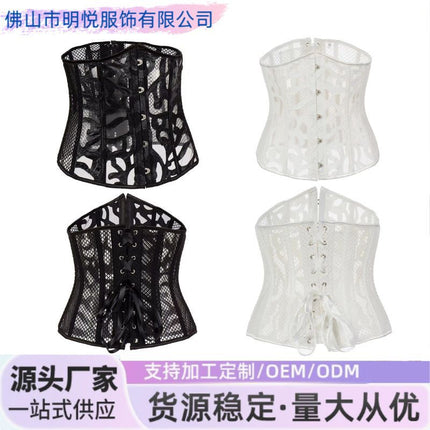 Mesh Hollow Short Waist Clip Sexy Breathable Girdle Shapewear Amazon Aliexpress Cross-Border Supply Dropshipping