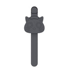 Magnetic silicone bookmark-black