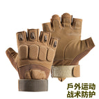 Half finger tactical four pieces - sand color / L
