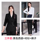 Black suit + shirt + pants / S