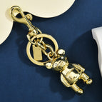K gold bear keychain