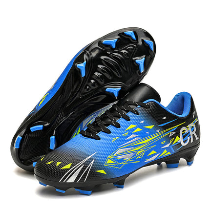 Cross-Border Cr7 Football Shoes Tf Broken Spikes Artificial Turf Ag Spike Leather Football Shoes for Men, Women, Kidsren, Teenagers and Students Training Shoes