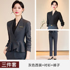 Grey Suit Shirt Pants / S