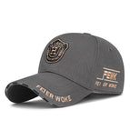 Shield embroidery - gray / Suitable for head circumference 55-60cm