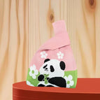 Spliced pink bamboo bear