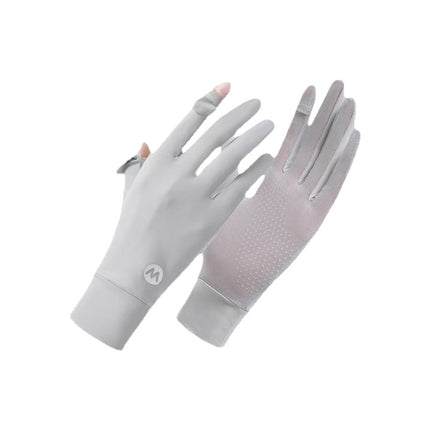 Sunscreen Gloves UV-resistant Driving Driver's Special Finger Sunshade Ice Silk Thin Cycling Electric Vehicle Breathable