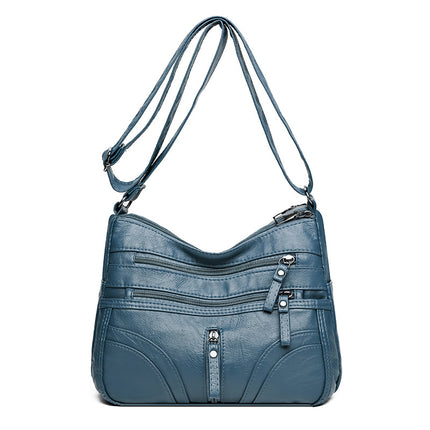 New Cross-Border Foreign Trade Bags, Versatile Women's Bags, Crossbody Bags, Fashionable Soft Leather Texture, Large-Capacity Shoulder Bags, Mother Bags