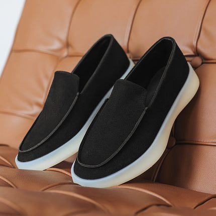 Slip-On Lazy Sneakers for Men, Jelly Rubber Trendy Sports Versatile Casual Niche Loafers Men's Shoes X517