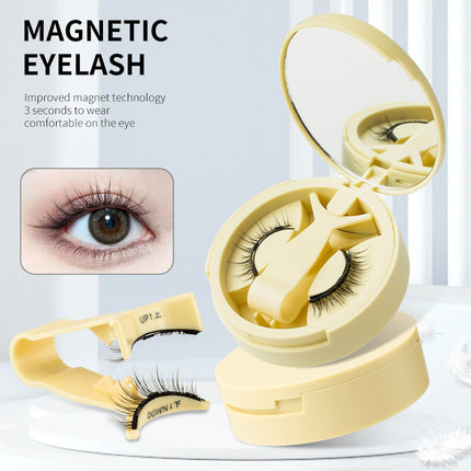 [Amazon Hot Selling Magnetic Eyelash Style] One-piece Storage Box European and American Natural Thick Portable Glue-free Eyelash