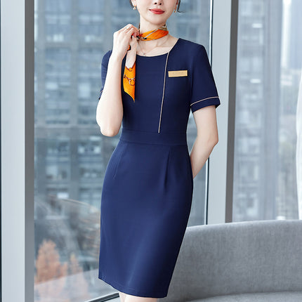 Stewardess Professional dress Hotel Front Desk Work Clothes Female Beautician Case Field Property Customer Service Sales Department Work Clothes