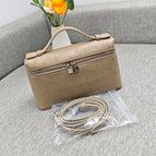 Silver buckle ostrich pattern/khaki (19cm)