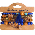 Xhy014 royal blue four butterflies