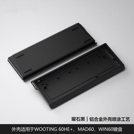Wholesale H60 Aluminum Alloy Shell Suitable for Wooting60He+Mad60 Customized Magnetic Axis Keyboard Rgb