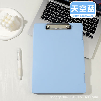 A4 folder paper material storage box student board clip writing pad multifunctional office file storage box