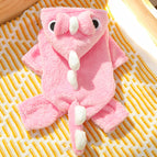 522 four-legged pink-eyed dinosaur / L back length 35cm