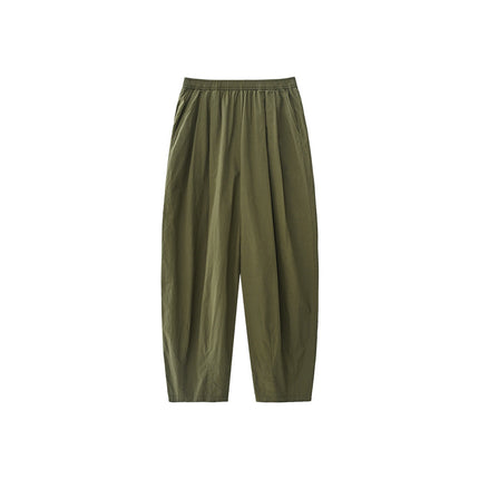 Aboutsea Summer Balloon Bobo Pants with a Drapey Feel for Pear-Shaped Body Types, Summer Women's High-End Wide-Leg Pants