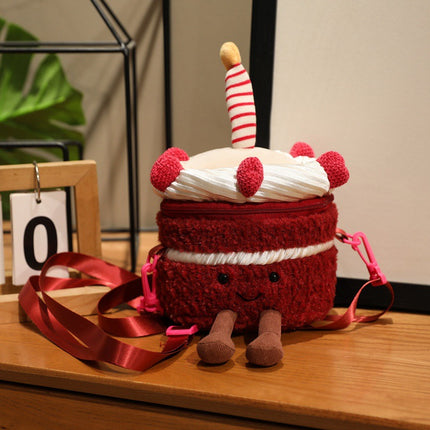 British jelycat Harold Cherry Cake Plush Toy Comfort Doll Pillow Doll Birthday Gift for Women