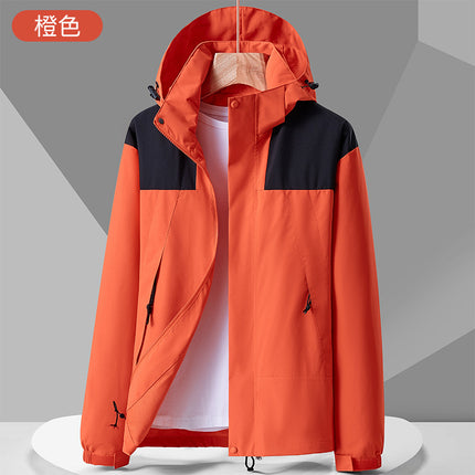Foreign Trade New Products Men's Windproof Waterproof Outdoor Spring and Autumn Coat Trendy Brand Xizang Couple's Single-Layer Mountaineering Suit for Women