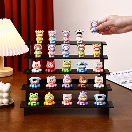 Live Broadcast Display Doll Rack 2-5 Layers Display Rack Small Ornaments Storage Desktop Storage Rack Hand-Made Display Ladder Rack