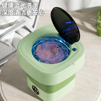 Daifa cross-border folding washing machine mini small washing machine baby underwear wash socks can be dried portable