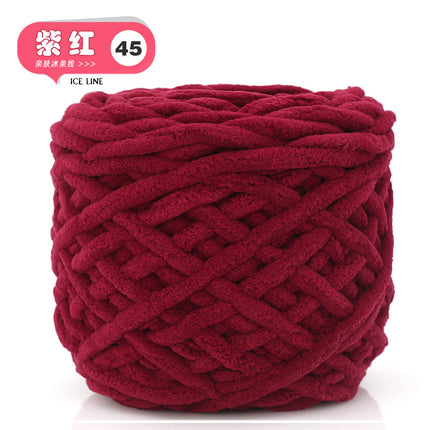 Ice thread soft coarse wool handmade diy knitted scarf wool ball crochet hook slippers men's and women's self-woven material