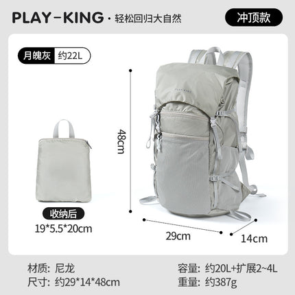 Outdoor Professional Waterproof Mountaineering Backpack Lightweight Foldable Large Capacity Flip-Top Bag Travel Hiking Backpack