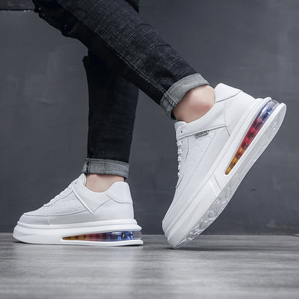 Men's Shoes Trendy Fashion Air Cushion Rainbow Sole European Goods Wholesale from Wenzhou Live Streaming Dropshipping Fast Direct Supply Trendy Brand