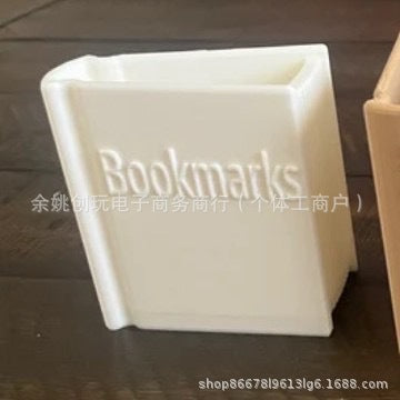 Cross-Border New Product Book Shaped Bookmark Holder 3D Printed Mini Bookshelf Bookmark Holder
