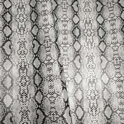 Pu Snakeskin Pattern Leather Fabric, Python Pattern Leather for Bags, Anime Belts, Soft Bags, Headboard Backs, Artificial Leather with Animal Prints