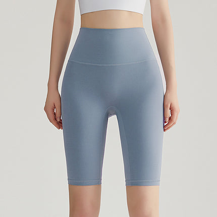 Weiman Nude Yoga Shorts Women's Hip Lifting Quick-Drying Sports Fitness Cycling Pants Outer Wear Tight Five-Point Yoga Pants Summer