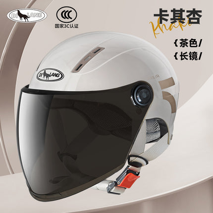 New national standard 3C certification electric car helmet motorcycle men and women summer sunscreen four seasons universal safety helmet